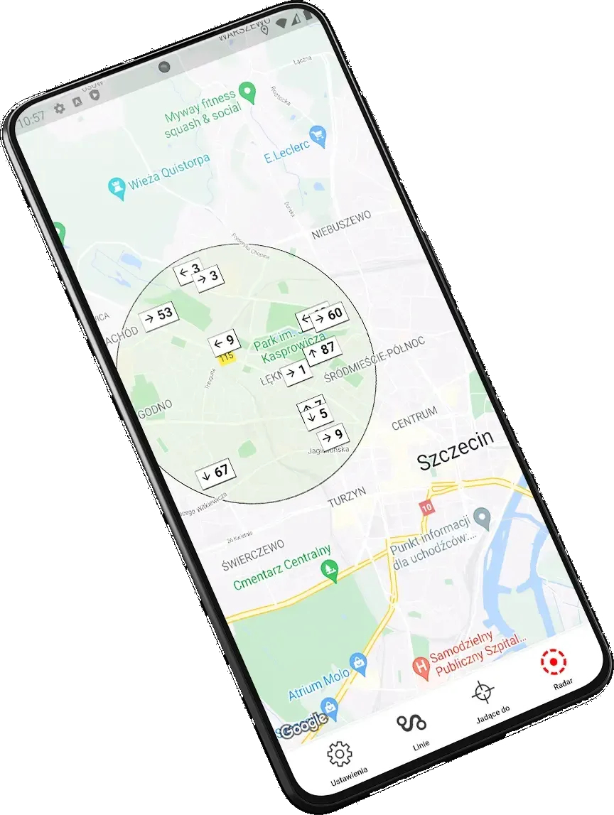 BusLive: radar in Szczecin – Szczecin
