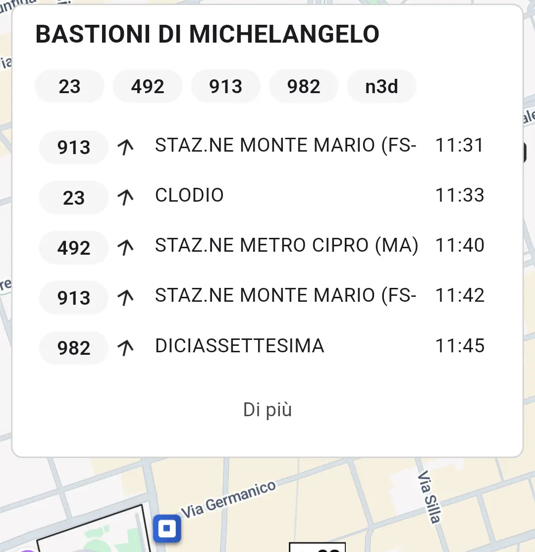 Tabellone di fermata - screenshot